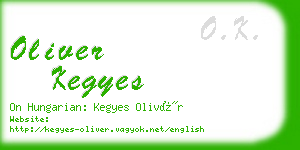 oliver kegyes business card